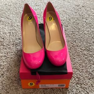 Kate Spade “Karolina” Lipstick Pink/Patent Heels